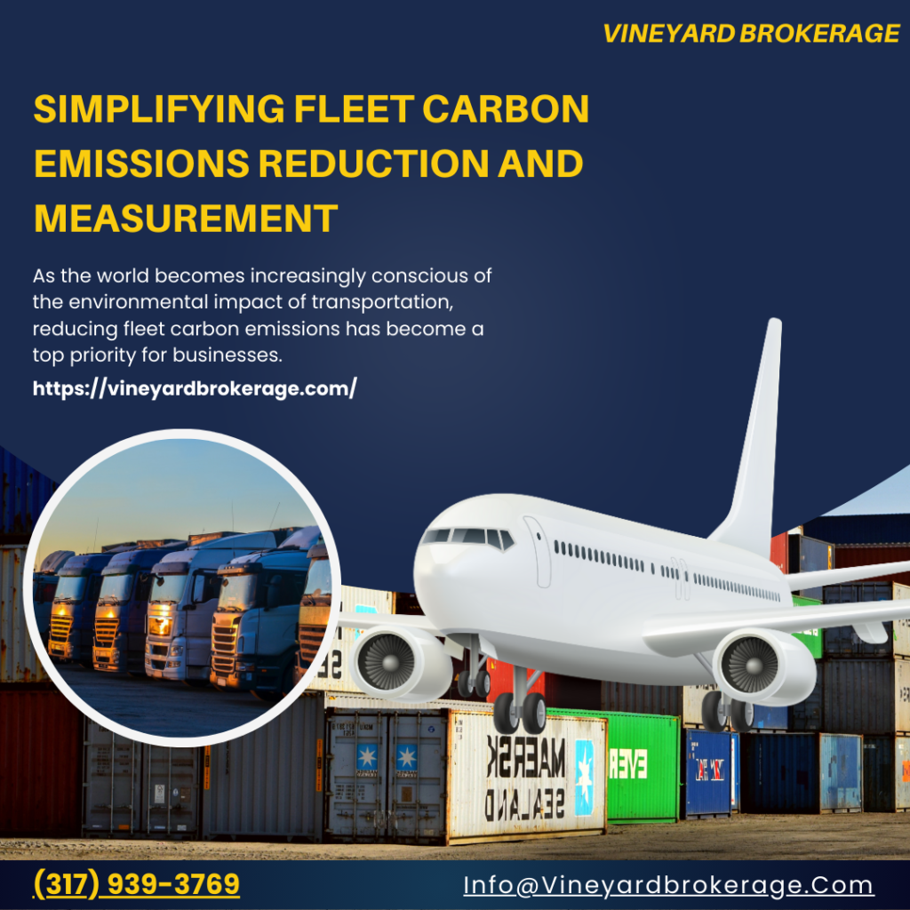 A Sustainable Drive: Simplifying Fleet Carbon Emissions Reduction and Measurement